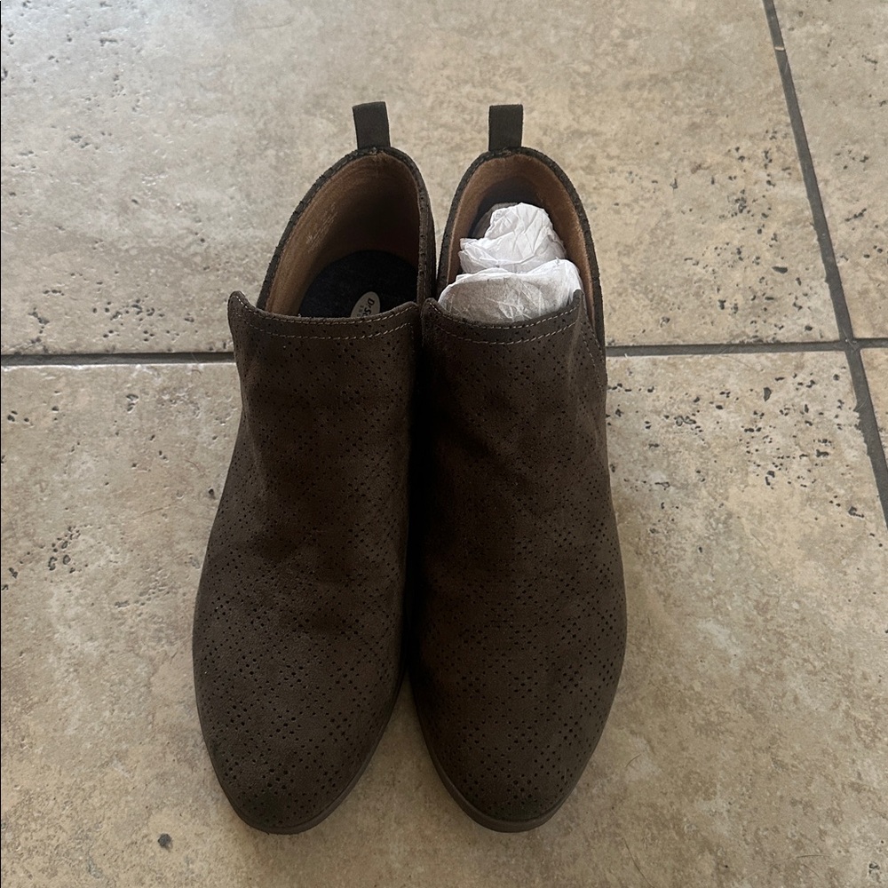 Dr. Schools Brown Suede Ankle Boots W 10